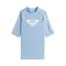 ROXY WHOLE HEARTED SHORT SLEEVE GIRL UPF 50 RASH GUARD BEL AIR BLUE