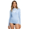 ROXY WHOLE HEARTED LONG SLEEVE UPF 50 RASH GUARD  BEL AIR BLUE