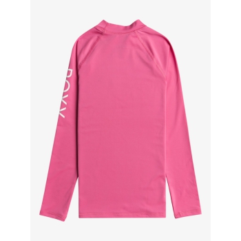 ROXY WHOLE HEARTED LONG SLEEVE GIRL UPF 50 RASH GUARD PINK