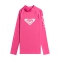 ROXY WHOLE HEARTED LONG SLEEVE GIRL UPF 50 RASH GUARD PINK