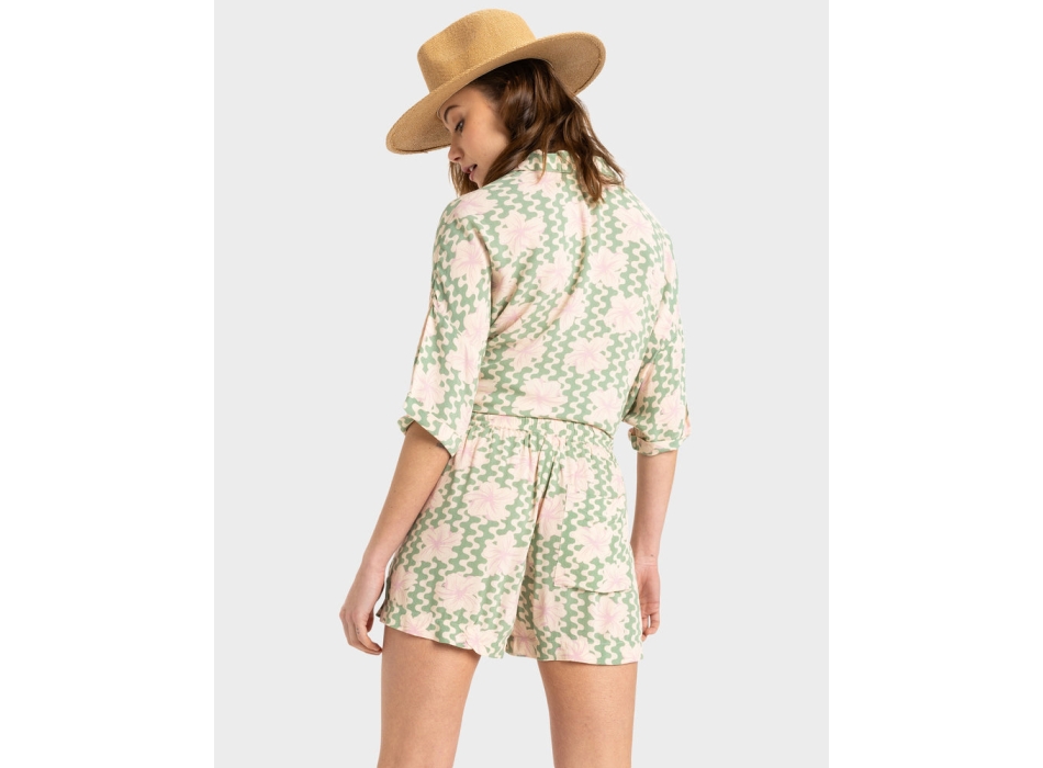 ROXY SHORT LEKEITIO BREAK HIGH PRINTED BASIL PARTY WAVES
