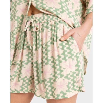 ROXY SHORT LEKEITIO BREAK HIGH PRINTED BASIL PARTY WAVES