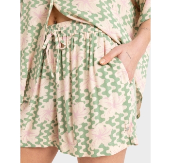 ROXY SHORT LEKEITIO BREAK HIGH PRINTED BASIL PARTY WAVES