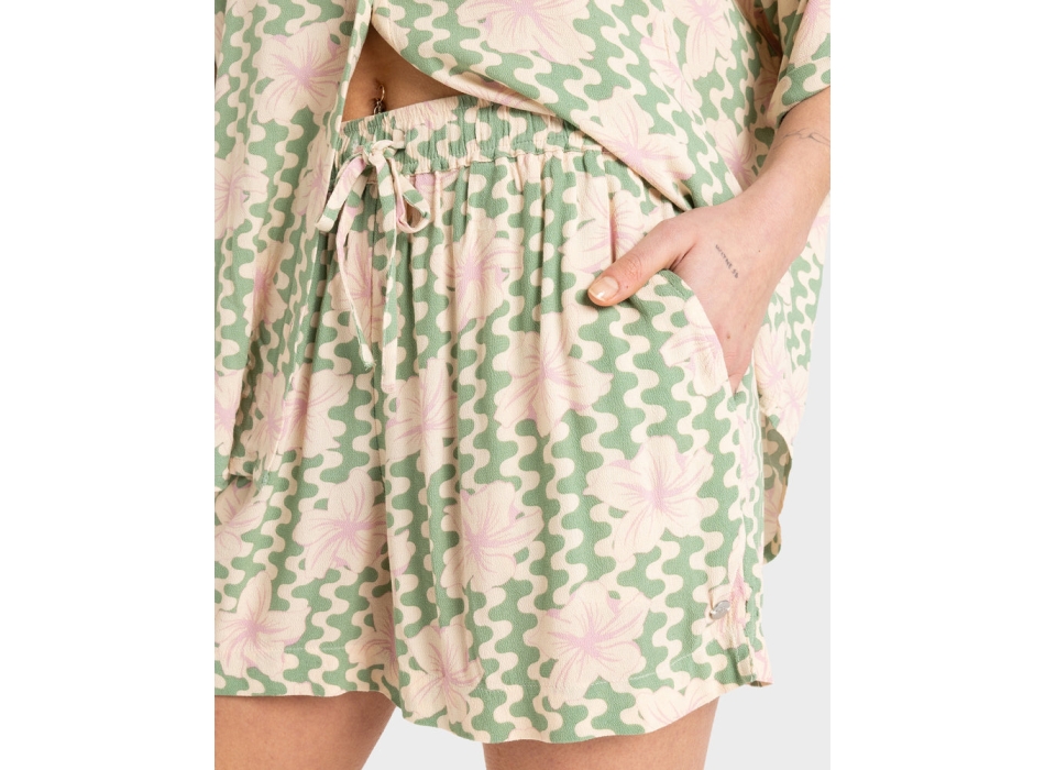 ROXY SHORT LEKEITIO BREAK HIGH PRINTED BASIL PARTY WAVES