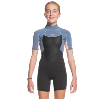 ROXY 2/2 PROLOGUE BACK ZIP WETSUIT FOR GIRLS 2-16 YRS