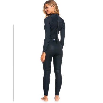 ROXY 4/3 PROLOGUE BACK ZIP WETSUIT FOR WOMEN BLACK