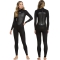 ROXY 4/3 PROLOGUE BACK ZIP WETSUIT FOR WOMEN BLACK