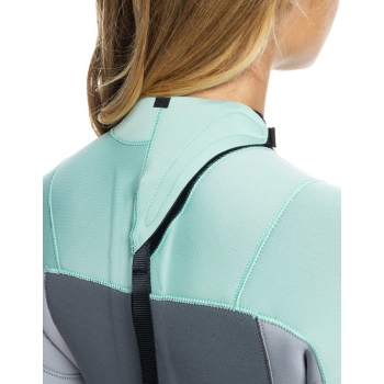 ROXY 4/3 PROLOGUE BACK ZIP WETSUIT FOR WOMEN ICE GREEN
