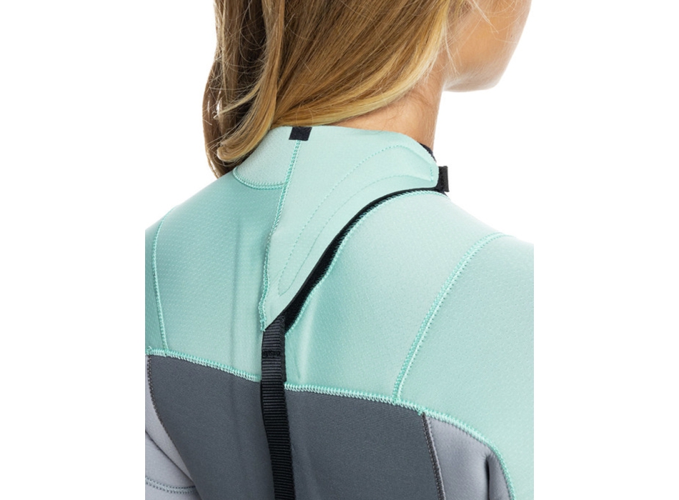 ROXY 4/3 PROLOGUE BACK ZIP WETSUIT FOR WOMEN ICE GREEN