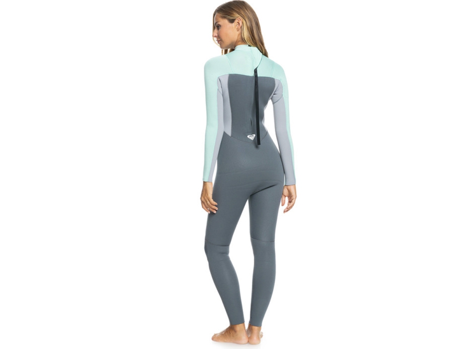 ROXY 4/3 PROLOGUE BACK ZIP WETSUIT FOR WOMEN ICE GREEN