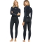 ROXY 5/4/3 PROLOGUE BACK ZIP WETSUIT FOR WOMEN BLACK