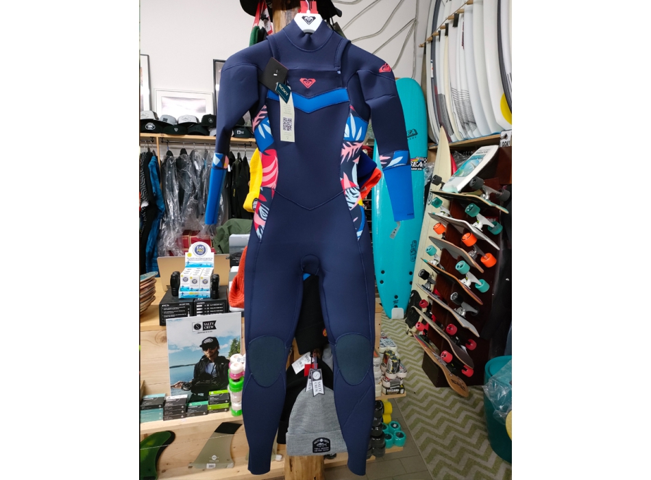 ROXY 4/3 SYNCRO SEIRES FRONT ZIP WETSUIT NAVY NIGHTS