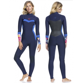 ROXY 4/3 SYNCRO SEIRES FRONT ZIP WETSUIT NAVY NIGHTS