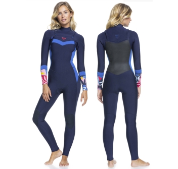 ROXY 4/3 SYNCRO SEIRES FRONT ZIP WETSUIT NAVY NIGHTS