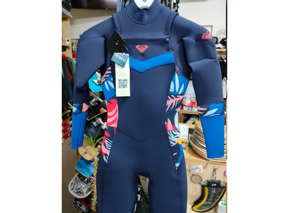 ROXY 4/3 SYNCRO SEIRES FRONT ZIP WETSUIT NAVY NIGHTS