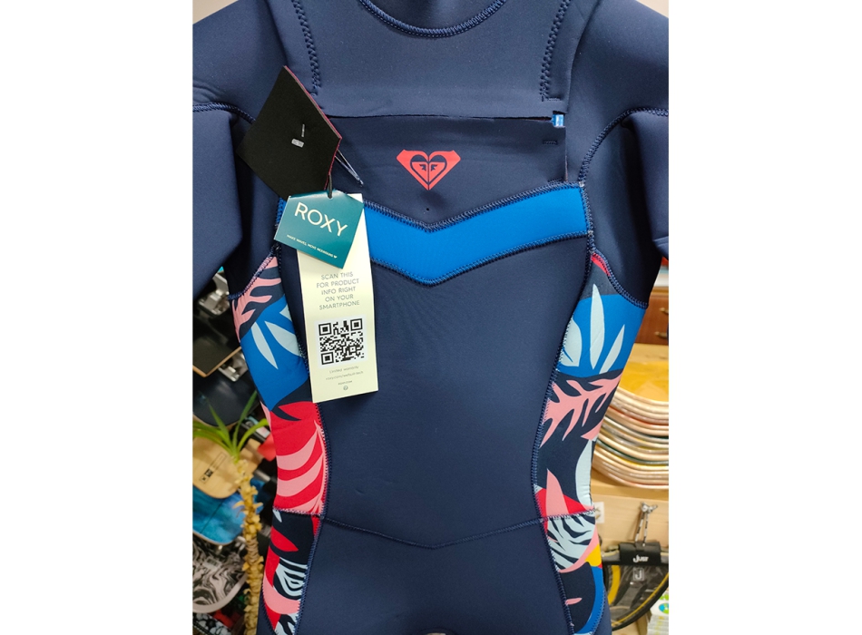 ROXY 4/3 SYNCRO SEIRES FRONT ZIP WETSUIT NAVY NIGHTS