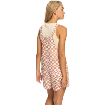 ROXY DRESS MIDNIGHT SKY CHECK SNOW WHITE SOL POWER