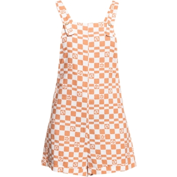 ROXY DRESS MIDNIGHT SKY CHECK SNOW WHITE SOL POWER