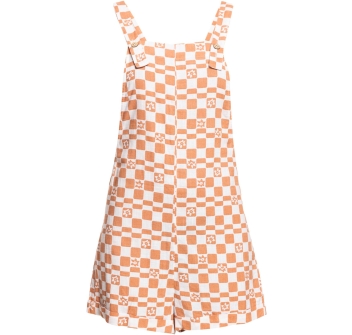 ROXY DRESS MIDNIGHT SKY CHECK SNOW WHITE SOL POWER