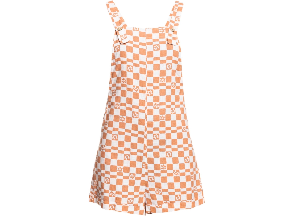 ROXY DRESS MIDNIGHT SKY CHECK SNOW WHITE SOL POWER