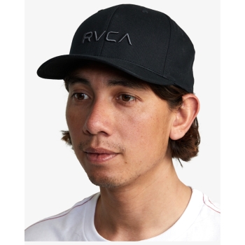 RVCA FLEX FIT CAP BLACK