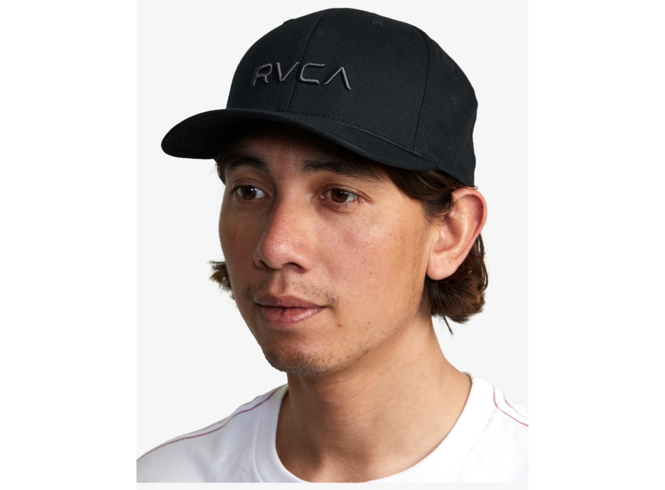 RVCA FLEX FIT CAP BLACK