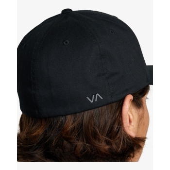 RVCA FLEX FIT CAP BLACK