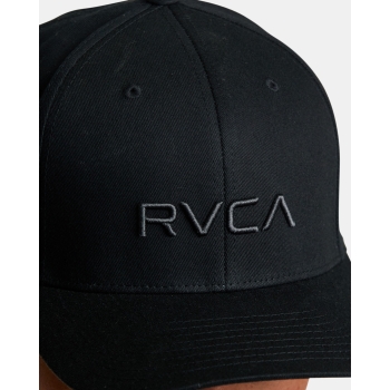 RVCA FLEX FIT CAP BLACK