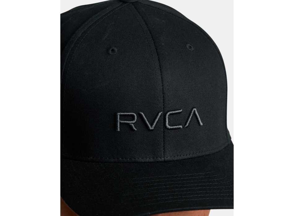 RVCA FLEX FIT CAP BLACK