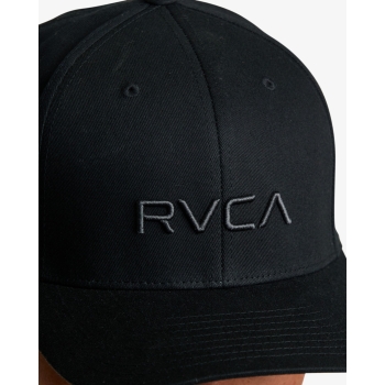 RVCA FLEX FIT CAP BLACK