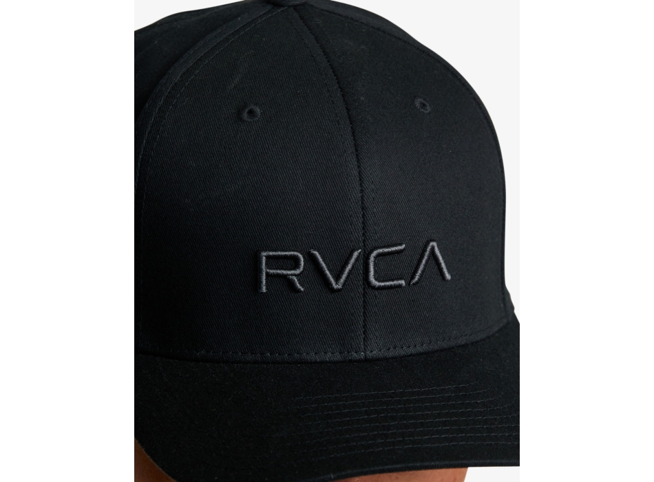 RVCA FLEX FIT CAP BLACK
