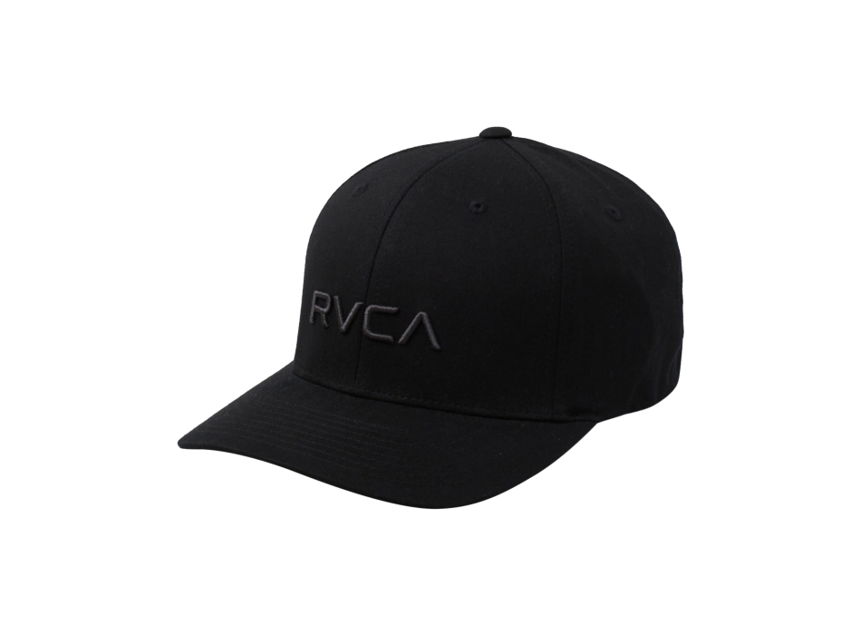 RVCA FLEX FIT CAP BLACK