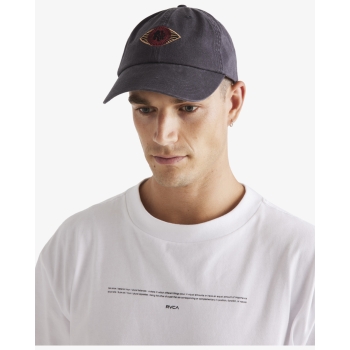 RVCA MENS JUPITER CAP WASHED BLACK