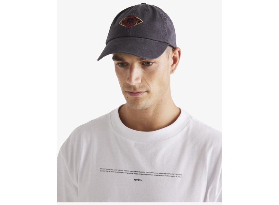 RVCA MENS JUPITER CAP WASHED BLACK