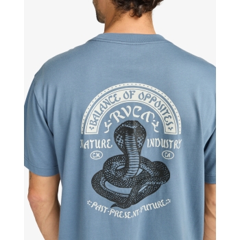 RVCA CHARMER T-SHIRT VINTAGE NAVY