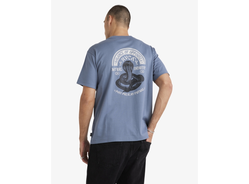 RVCA CHARMER T-SHIRT VINTAGE NAVY