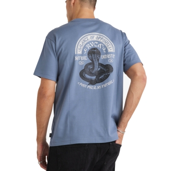 RVCA CHARMER T-SHIRT VINTAGE NAVY