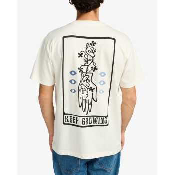 RVCA KEEP GROWING T-SHIRT ANTIQUE WHITE