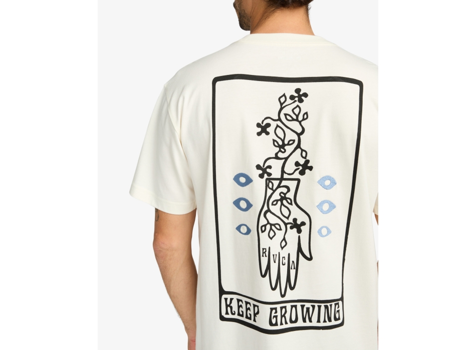 RVCA KEEP GROWING T-SHIRT ANTIQUE WHITE