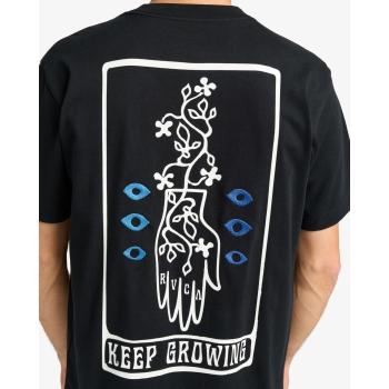 RVCA KEEP GROWING T-SHIRT BLACK