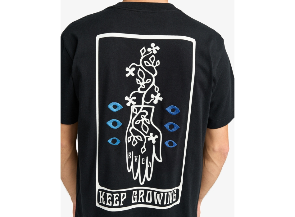 RVCA KEEP GROWING T-SHIRT BLACK