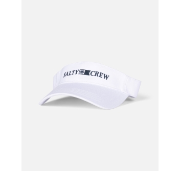SALTY CREW ALPHA WHITE VISOR