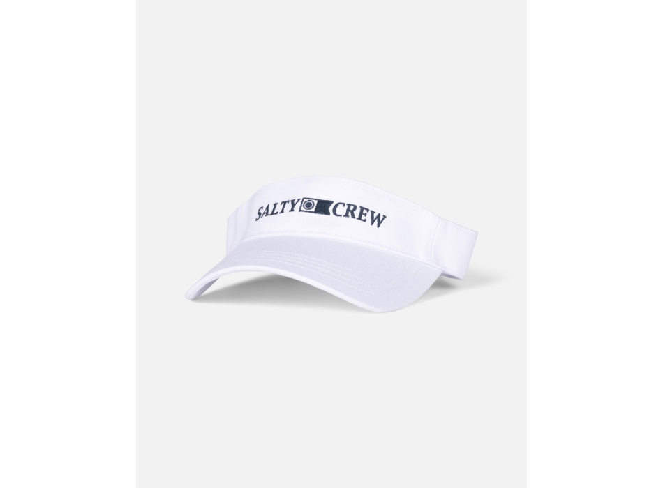 SALTY CREW ALPHA WHITE VISOR