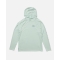 SALTY CREW APEX PERFORATED LS HOODED SUNSHIRT UPF 50+ MARINE