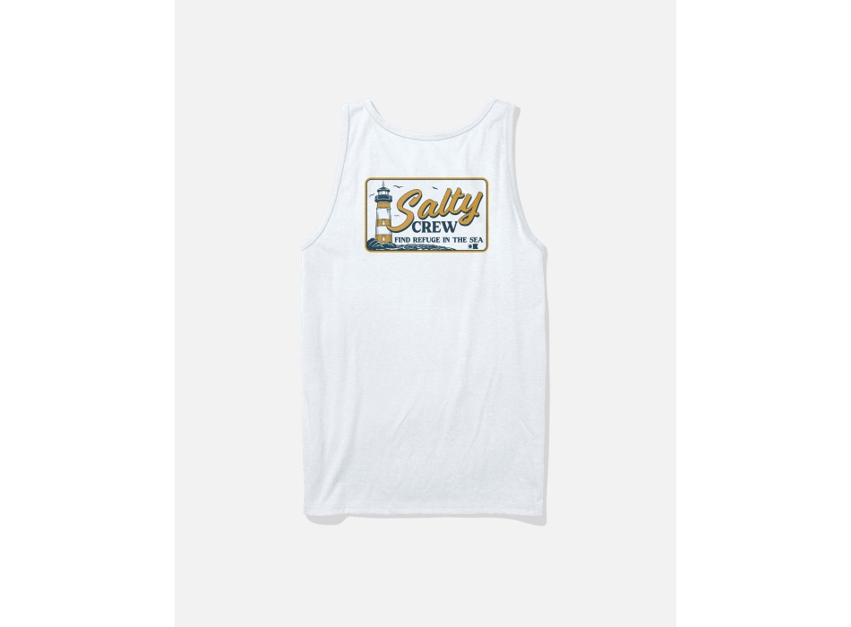SALTY CREW ASHORE TANK WHITE