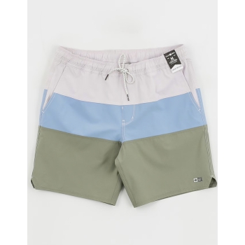 SALTY CREW BEACONS 2 MARINE BLUE ELASTIC BOARDSHORTS 18"