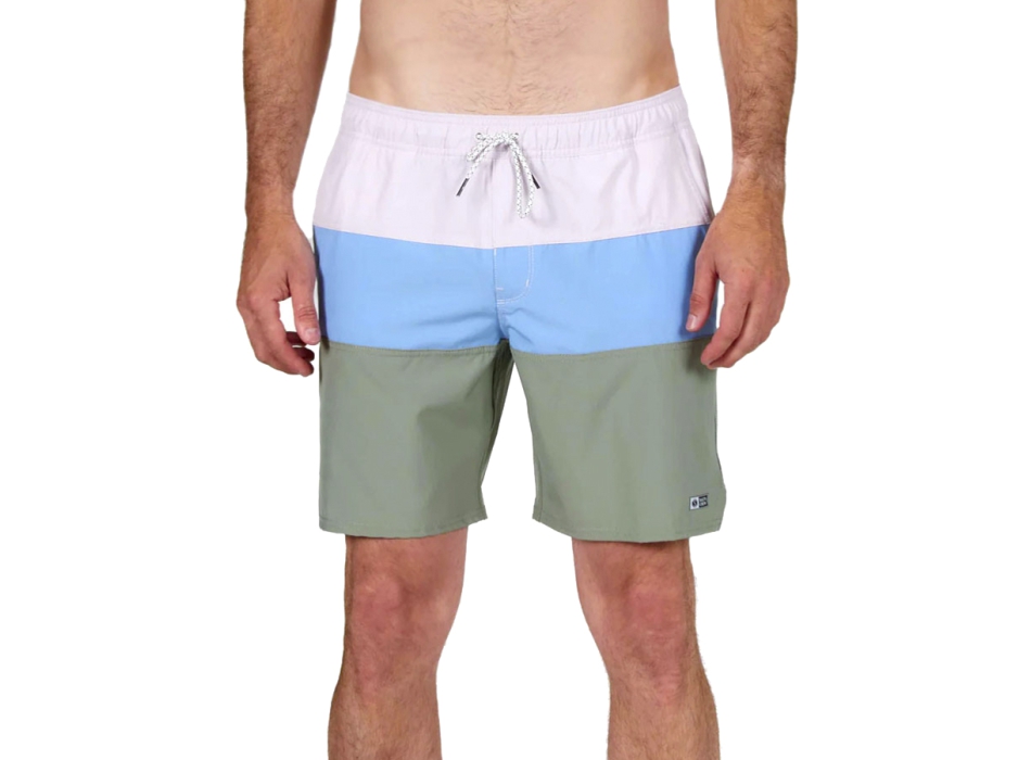 SALTY CREW BEACONS 2 MARINE BLUE ELASTIC BOARDSHORTS 18"