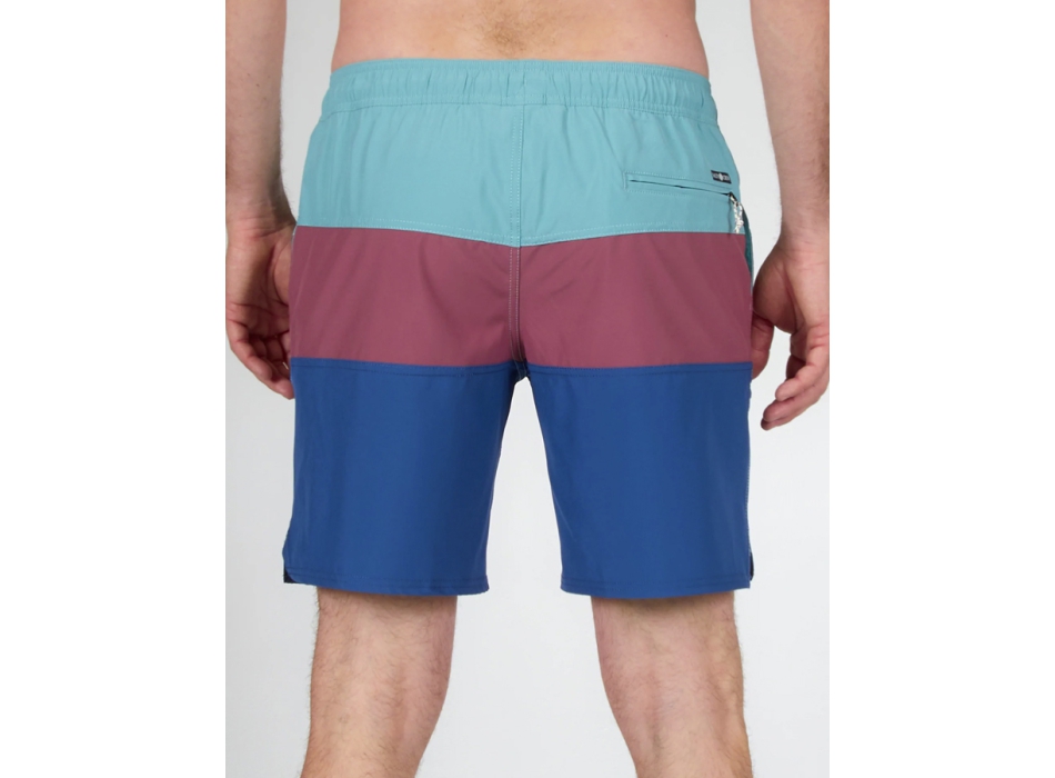 SALTY CREW BEACONS 2 PLUM ELASTIC BOARDSHORTS 18"