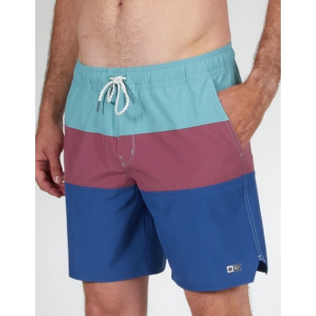 SALTY CREW BEACONS 2 PLUM ELASTIC BOARDSHORTS 18"