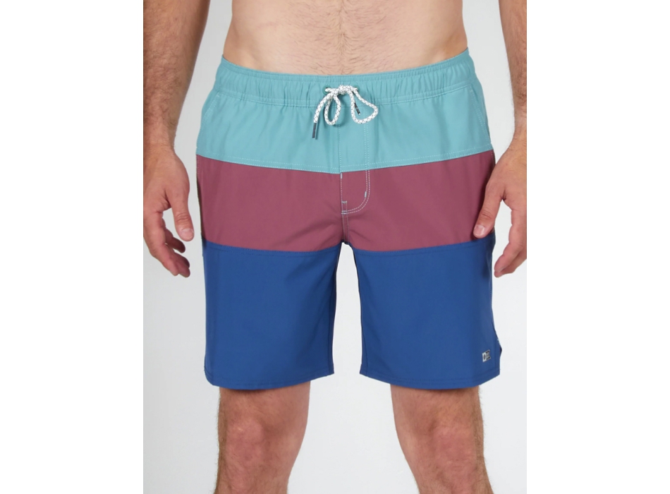 SALTY CREW BEACONS 2 PLUM ELASTIC BOARDSHORTS 18"